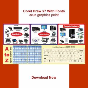 Computer Institute banner design With Fonts Corel Draw x7