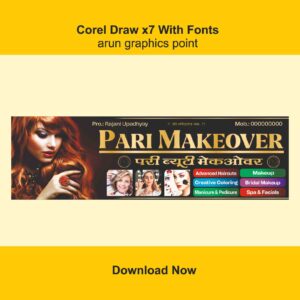 Pari Makeover Beauty Parlor Banner Design