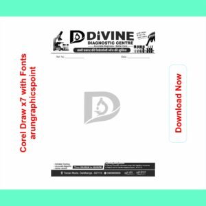 Divine Diagnostic Centre Letter Head Design with Fonts | CorelDRAW X7
