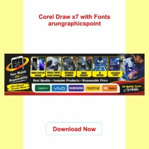 All Mobile Parts Available Banner Design With Fonts | CorelDRAW X7 | Editable CDR Template
